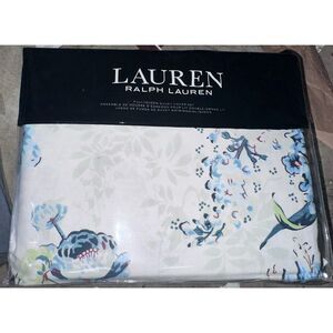 Ralph Lauren Eden Floral Botanical Queen Duvet Cover & 2 Shams Set NEW RARE $270
